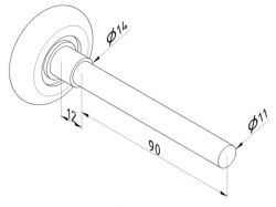 Laufrolle 46/11/90 35kg (25010-E)